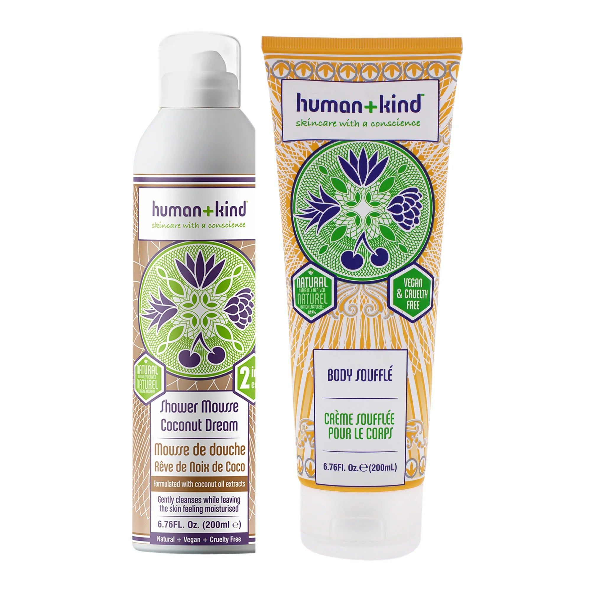 Coconut Dream Bodywash and Body Souffle Tube Kit 2 Pc 6.76oz Body Wash, 6.76oz Body Cream H10735