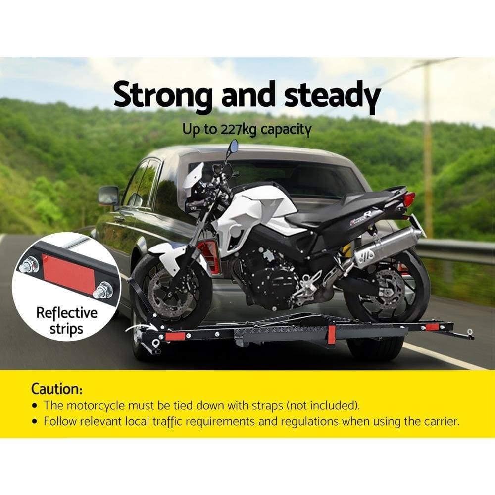 Motorcycle Carrier 2 Arms Rack Ramp Hitch Towbar X283927