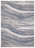 Marble Stripes Area Rug Grey/Blue 5'3"x7'3" Polypropylene H590022