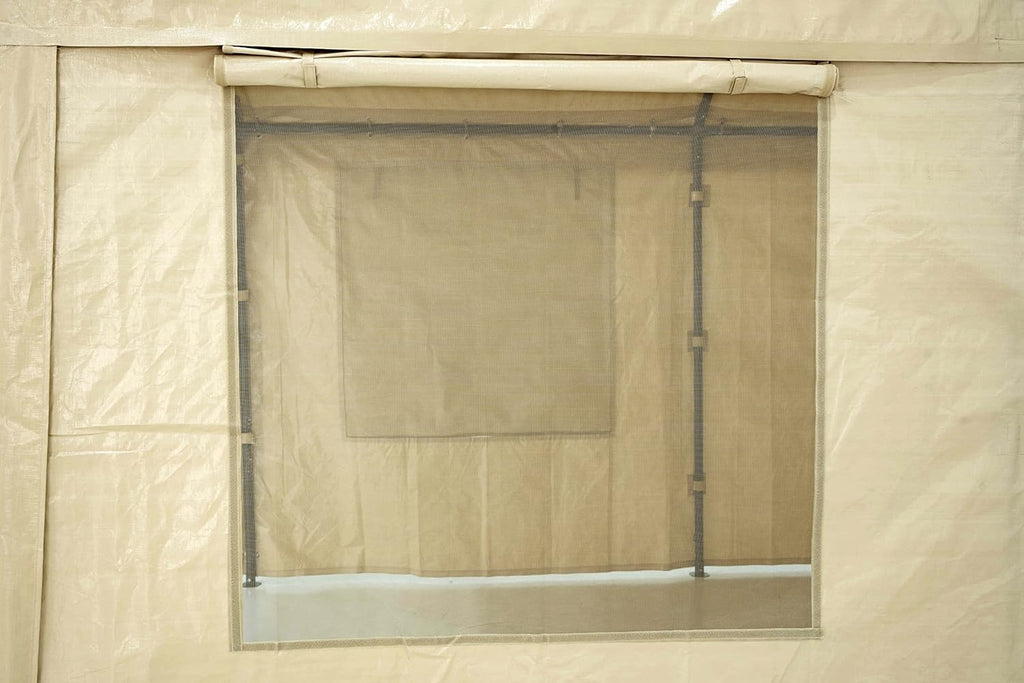 10 x 20 ft Heavy Duty Carport with Ventilated Windows G7221