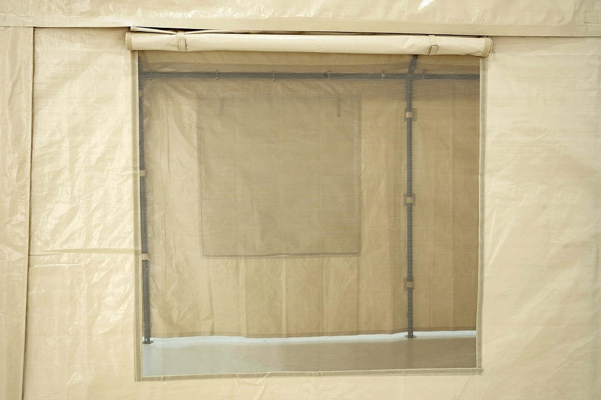 10 x 20 ft Heavy Duty Carport with Ventilated Windows G7221