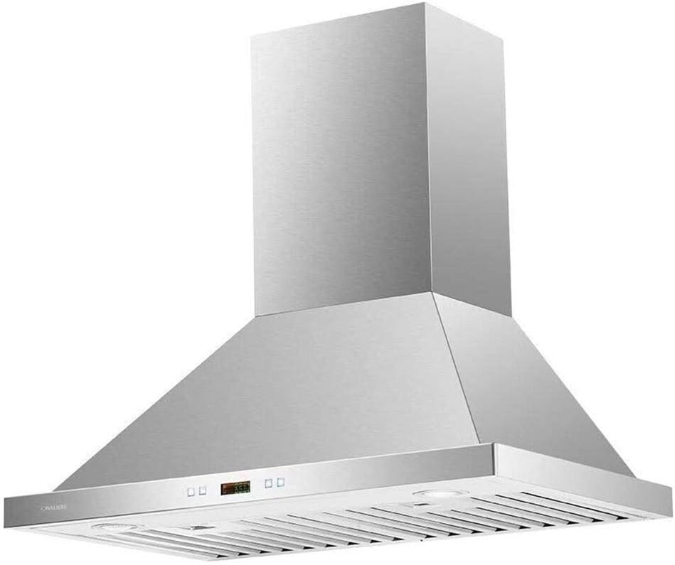 30 Range Hood Wall Mounted Brushed Stainless Steel Vent 900CFM N49202