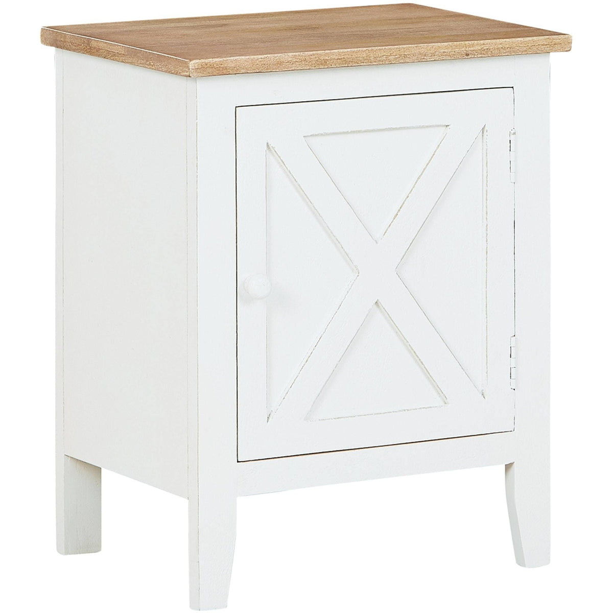 White and Brown Accent Cabinet C46646