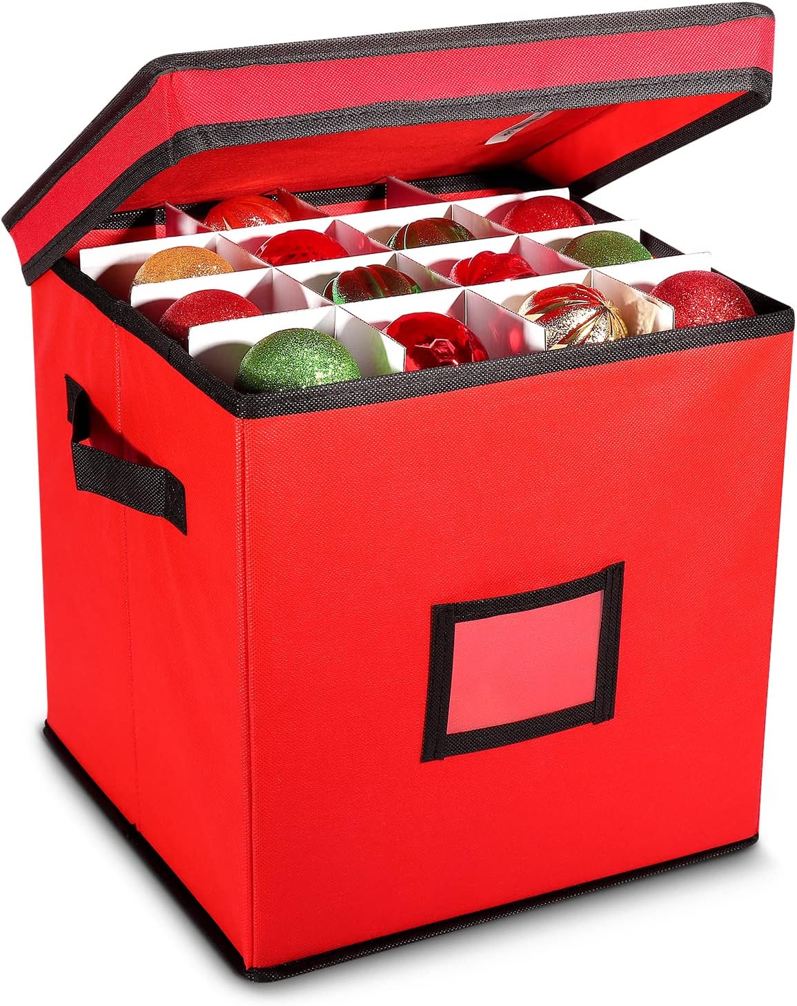 4-Layer Polyester Ornament Storage Box F894579