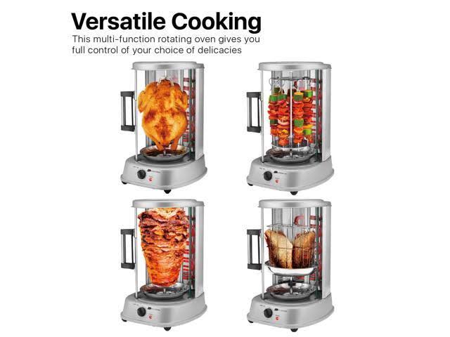 Vertical Tower Rotating Rotisserie Oven Grill T3832