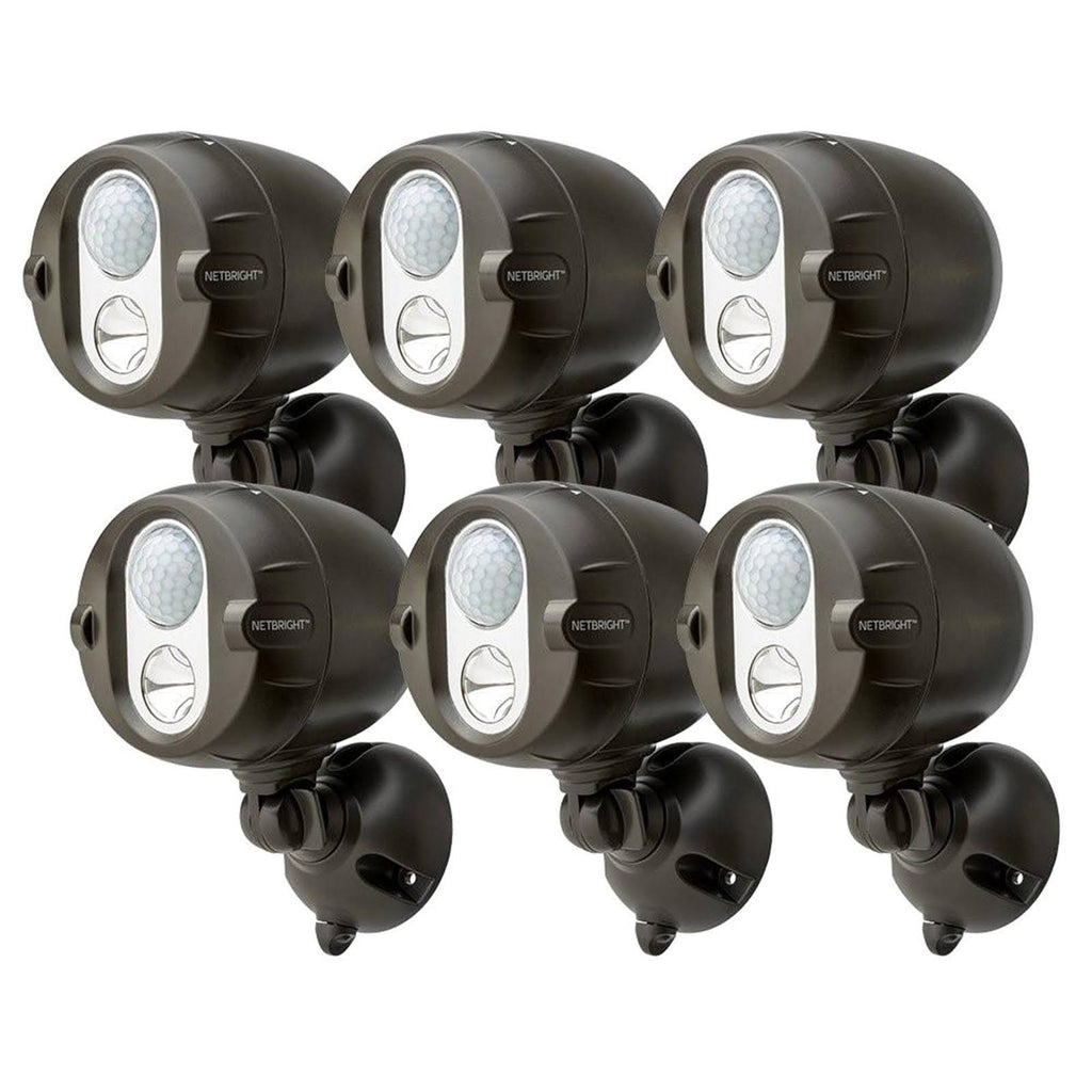 Networked LED Wireless Motion Sensing Spotlight System 6-Pack F279