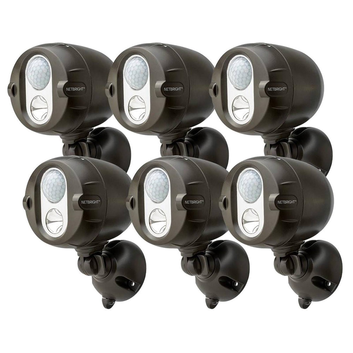 Networked LED Wireless Motion Sensing Spotlight System 6-Pack F279