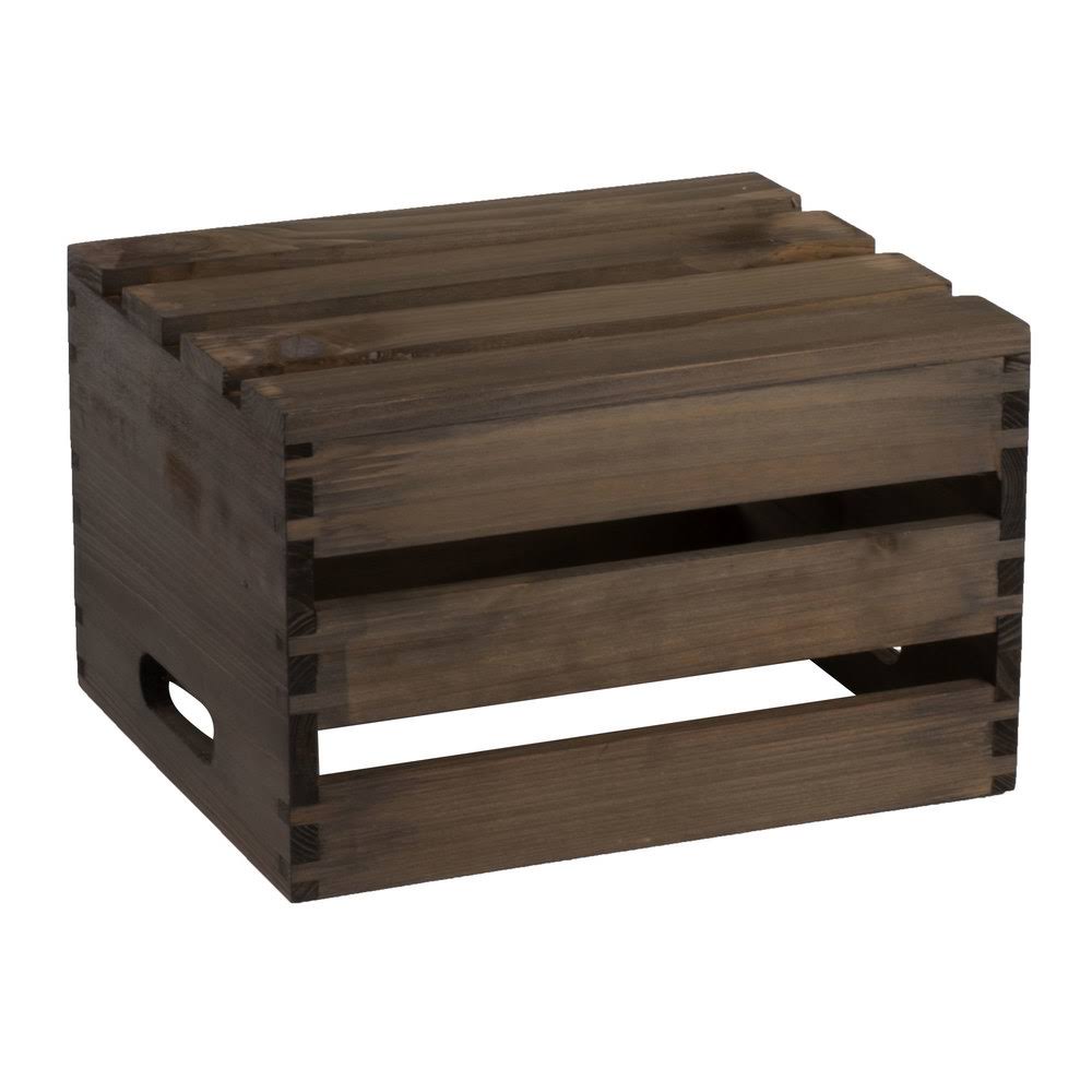Vintage Wood Rectangular Crate K347029