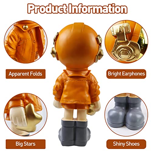 Blue Polyresin Astronaut Statue L95557