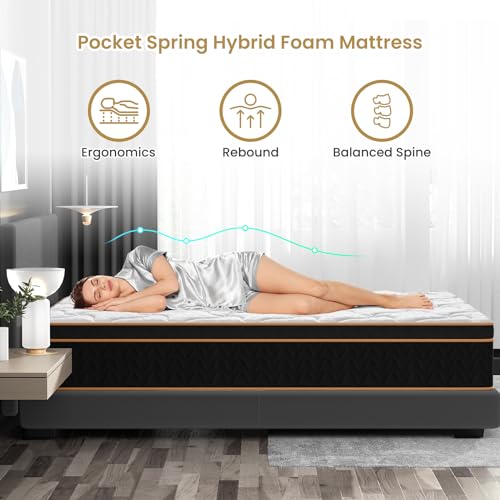 12 Inch Hybrid Innerspring Mattress with Gel Memory Foam U28512