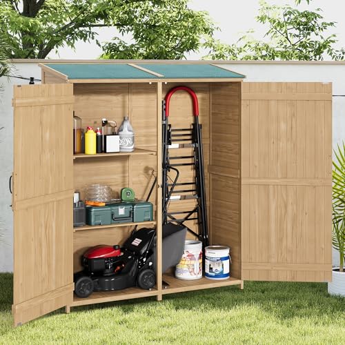 33.52 CU.FT Outdoor Storage Shed with Waterproof Asphalt Roof C3619