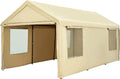 10 x 20 ft Heavy Duty Carport with Ventilated Windows G7221