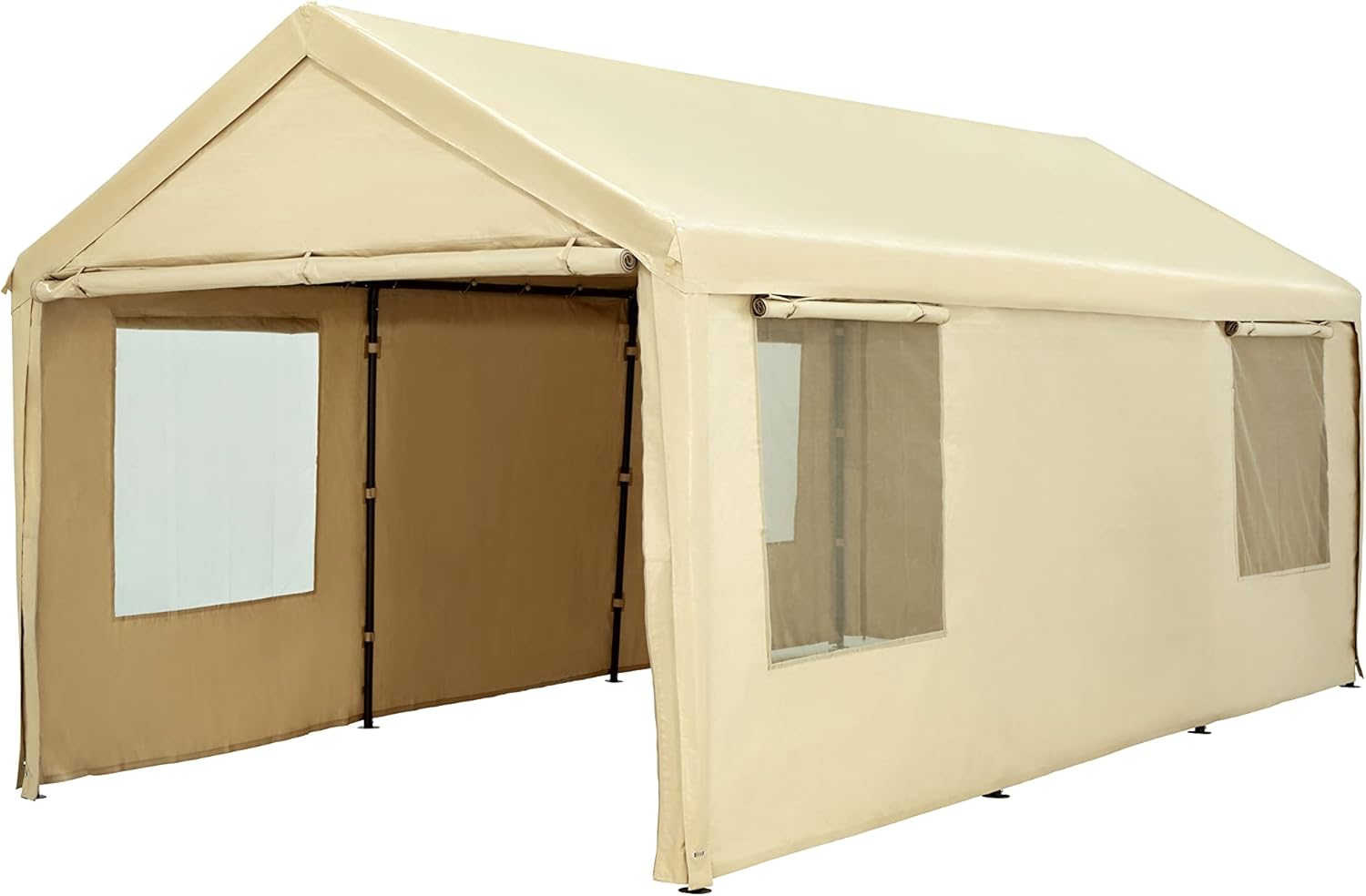 10 x 20 ft Heavy Duty Carport with Ventilated Windows G7221