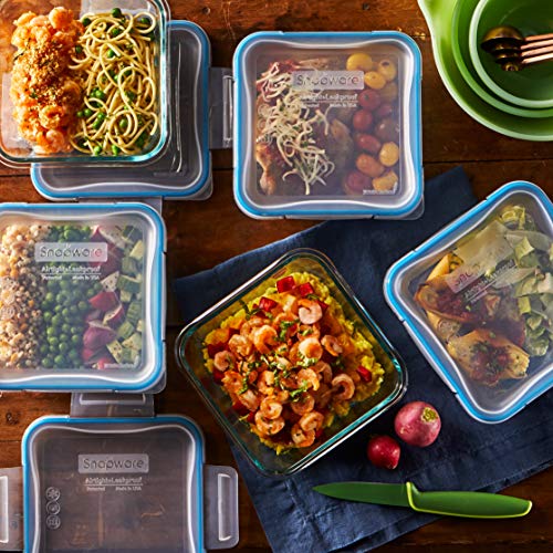 24-Pc Glass Food Storage Container Set with Plastic Lids, BPA-Free J9926