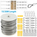 PVC Coated Steel Wire Rope String Light Hanging Cable Railing Kit U7717