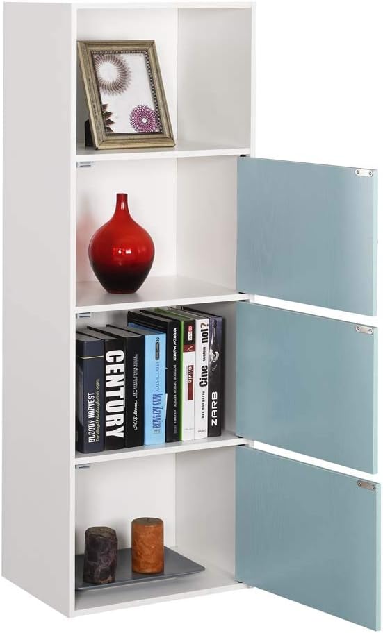 3 Door Cabinet, White/Sea Foam S9743