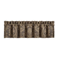 Taupe/Chocolate Rod Pocket Window Valance Z735