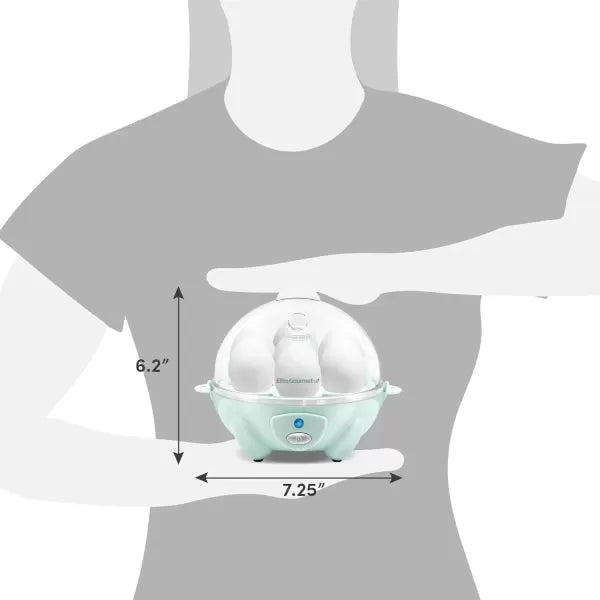 7 Egg Capacity Electric Egg Cooker with Auto Shut-Off D842