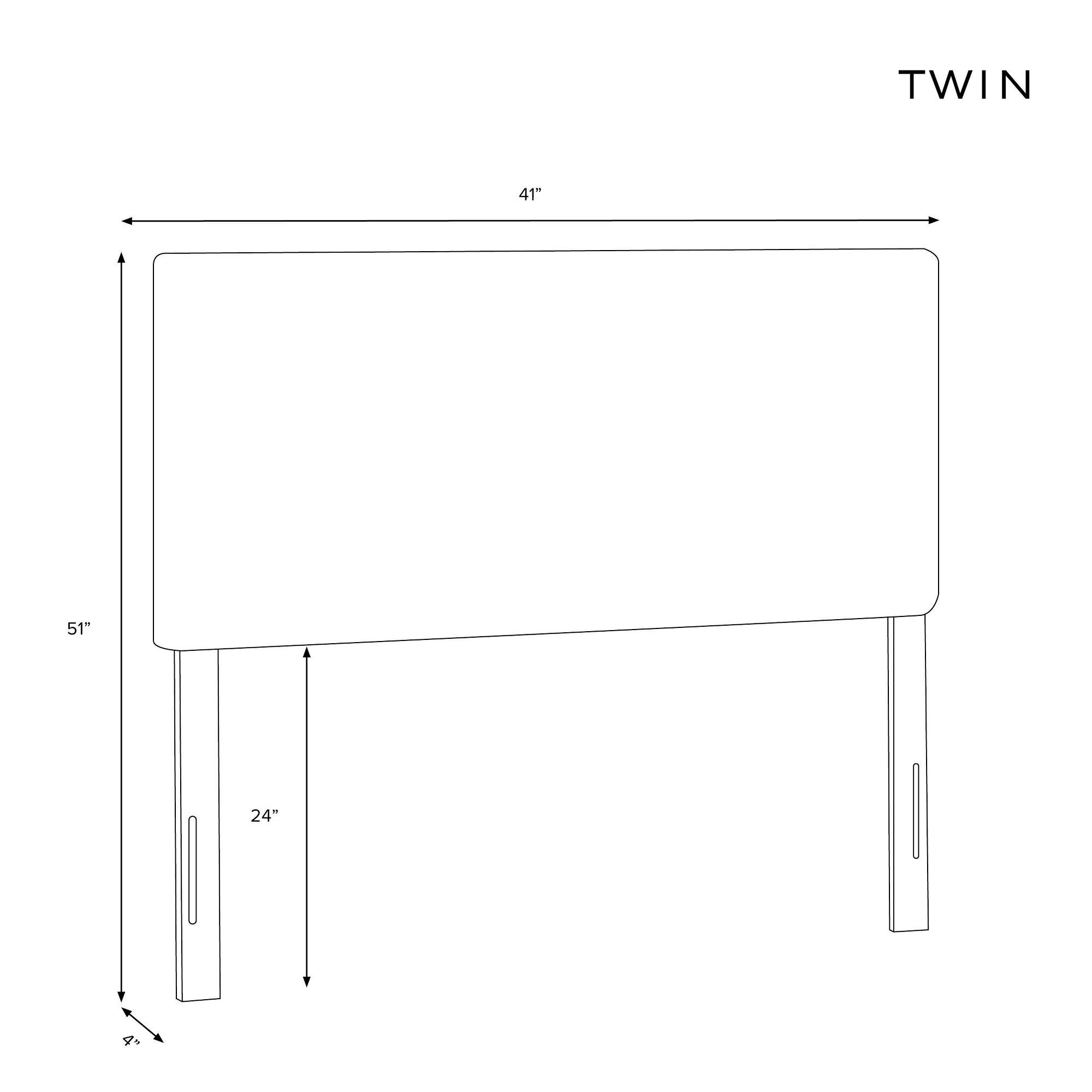 Twin Linen Headboard Q500115