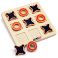 10" Wooden Tic-Tac-Toe Game Set F8645