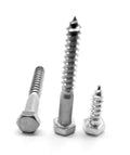 3/8x22-7 x 1 1/4x22 Hex Lag Screw Stainless Steel 316 Pk 700 T4334