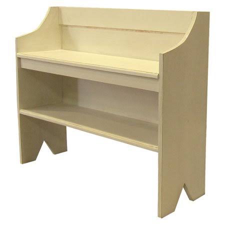 Cream Wood Storage Bench V2848