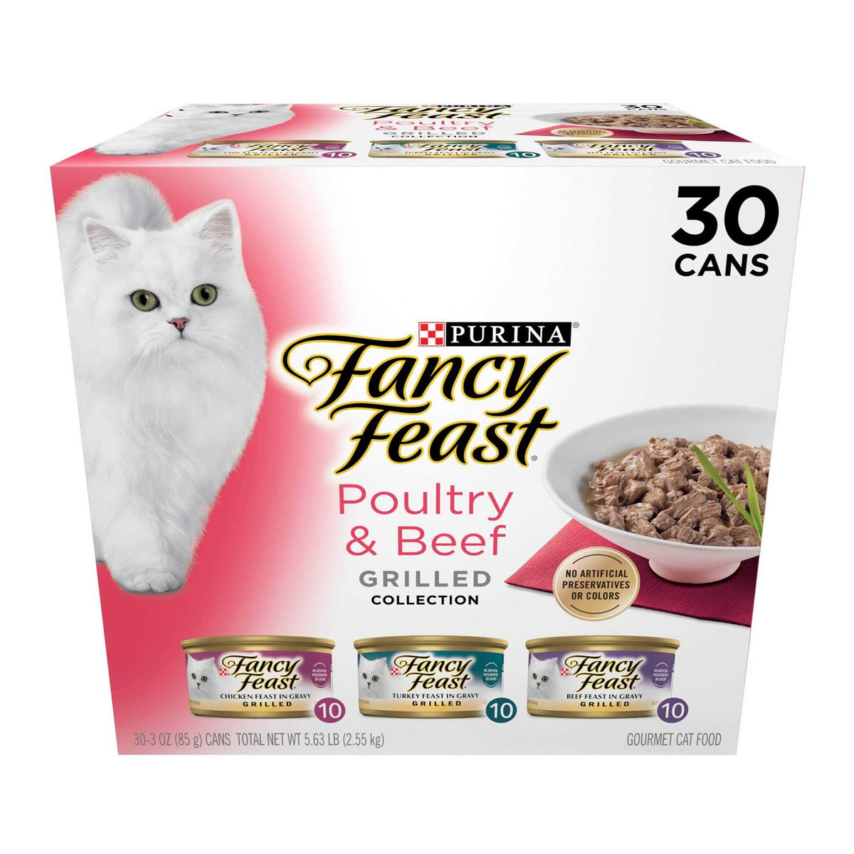 Wet Cat Food Poultry & Beef Grilled Collection Variety Pack L641