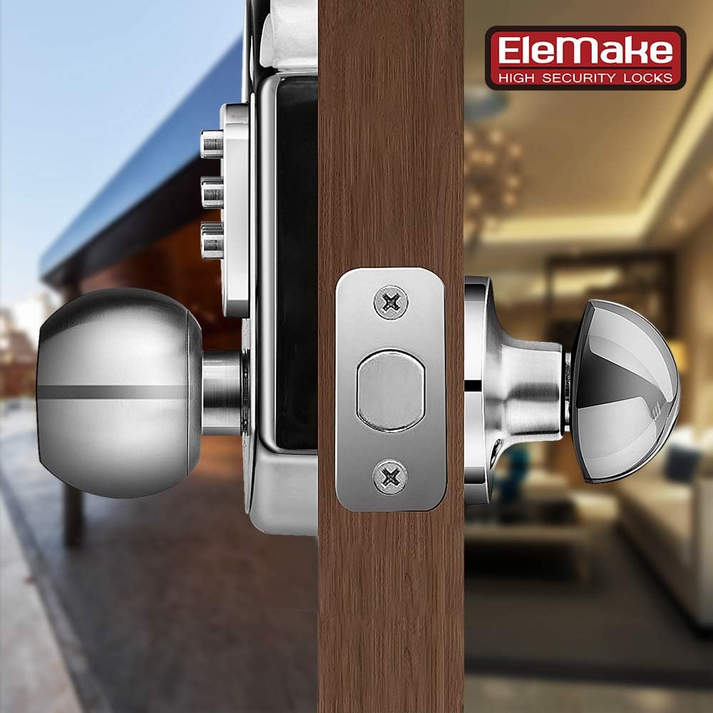 Keyless Entry Deadbolt Stainless Steel Digital Code Keypad Door Knob Weatherproof Pack of 2 U250