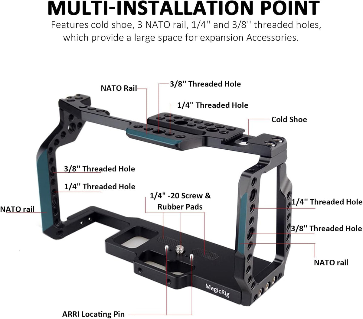 Camera Cage with NATO Top Handle P8431
