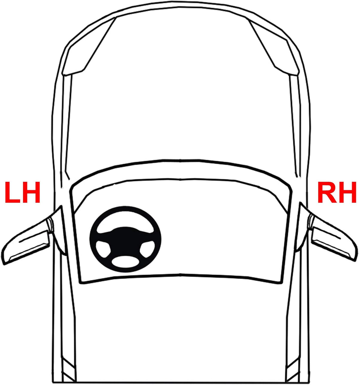 Black Driver Side Rear Bumper End Cap Pack of 2 T6919