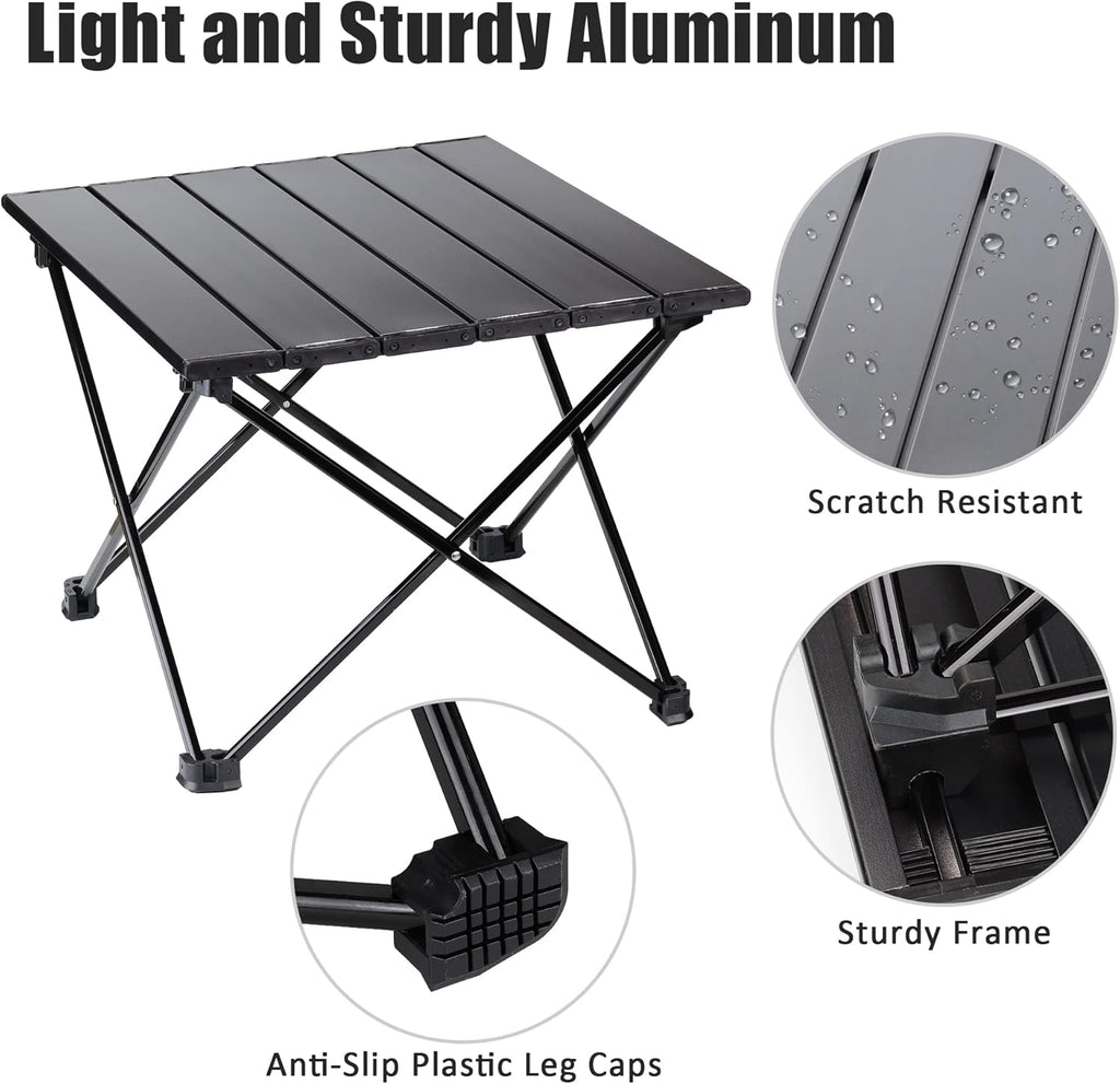 Folding Table 4 Foot Aluminum Alloy Camping Portable Table X399054
