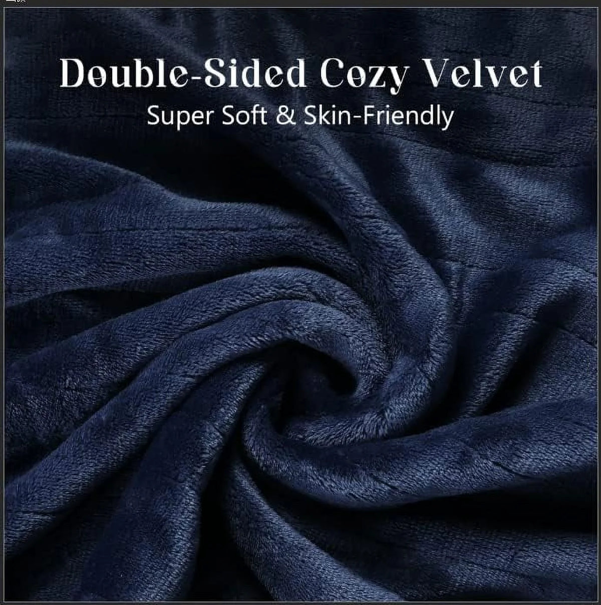 Heated Electric King Size Velvet Blanket with Dual Control Q55559