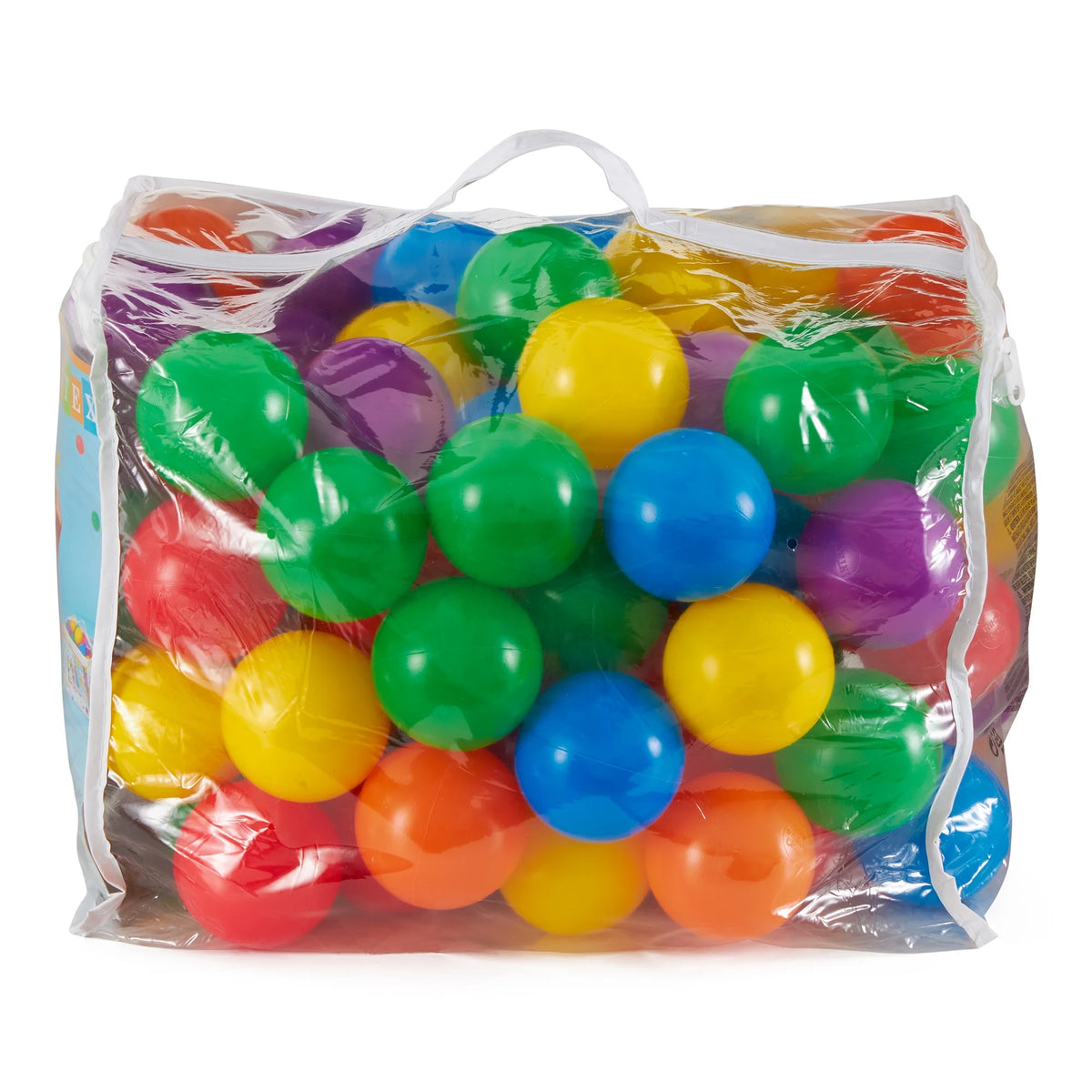 100 Large & 100 Small Plastic Multi-Colored Balls Y8139