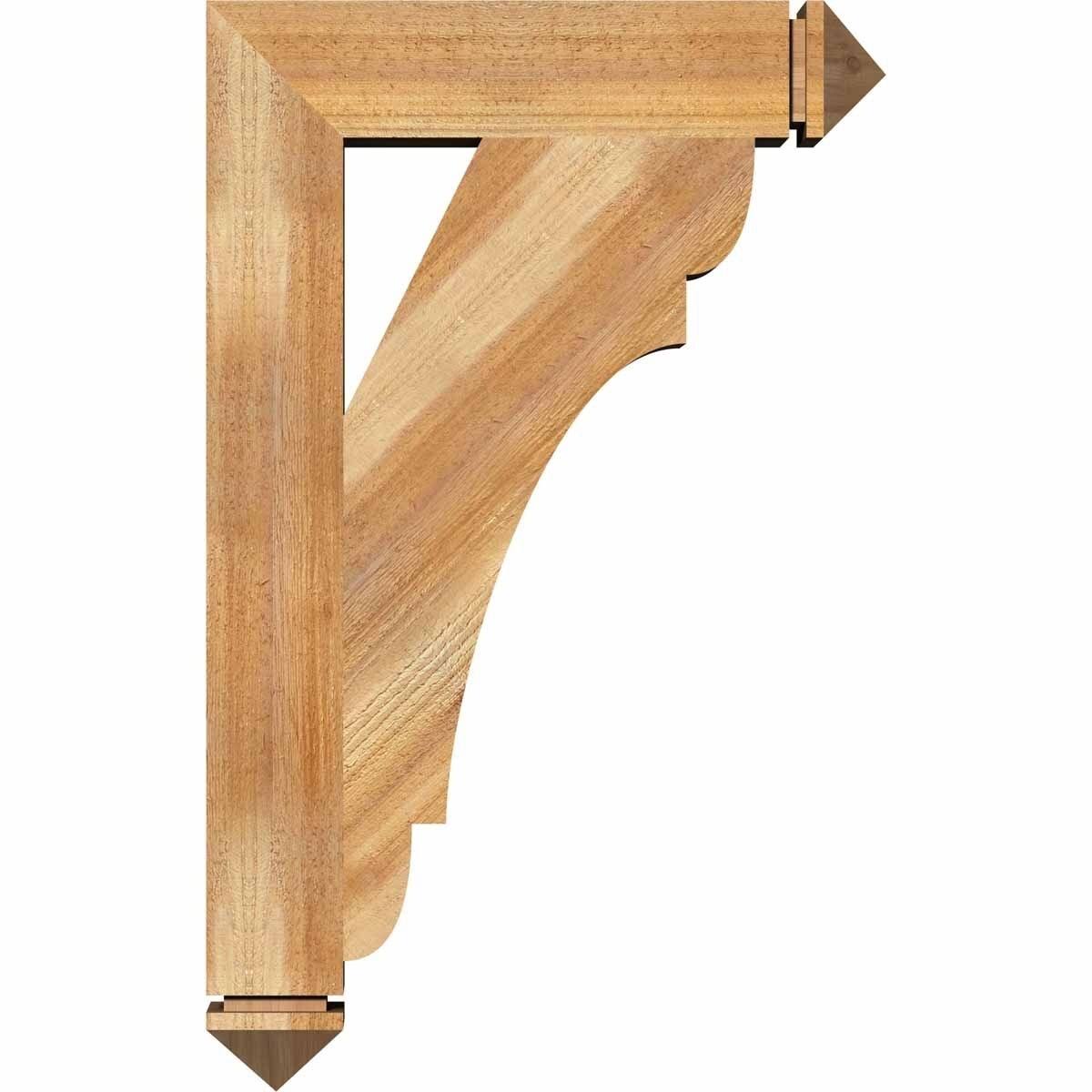 4 inch x 20 inch x 20 inch Western Red Cedar Bracket Z7019