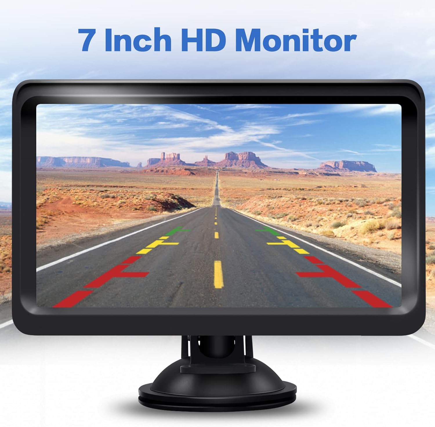 7 Inch Monitor Kit HD 1080P IP69 Waterproof Rear View Camera with 12 LED, Pack of 2 R1301