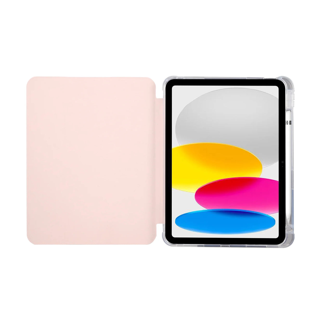Pink Magnetic Shockproof Trifold Stand Case for iPad 10th Generation 10.9-inch O54409