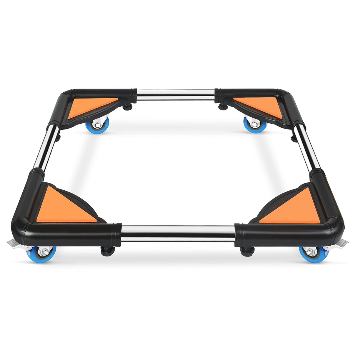 White Adjustable Furniture Dolly with 4 Locking Wheels E79475