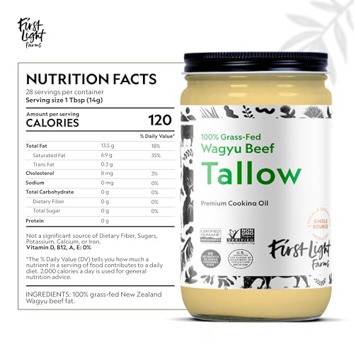 Wagyu Beef Tallow, 14oz Glass Jar R313320