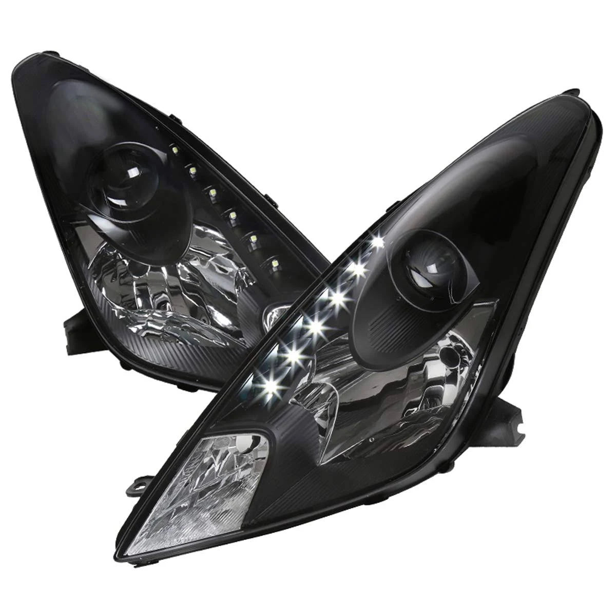 Black Projector Headlight with LED DRL H627263