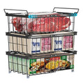 Black 2 Pack Expandable Freezer Organizer Bins P90767