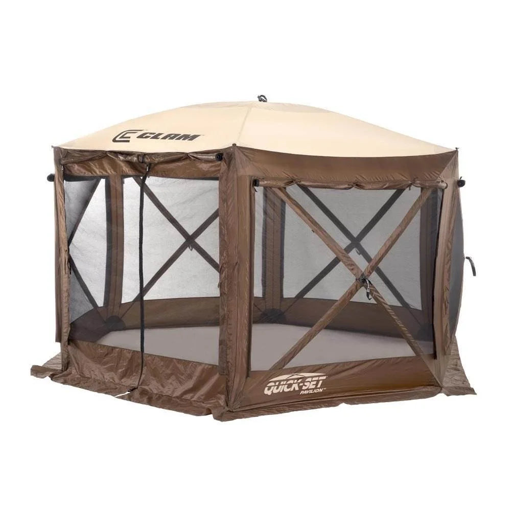 12.5' Portable Outdoor Gazebo Canopy Tent with Floor Tarp B814