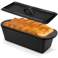 Cast Iron Bread Loaf Pan with Lid 13 x 5 x 4 Inches B496