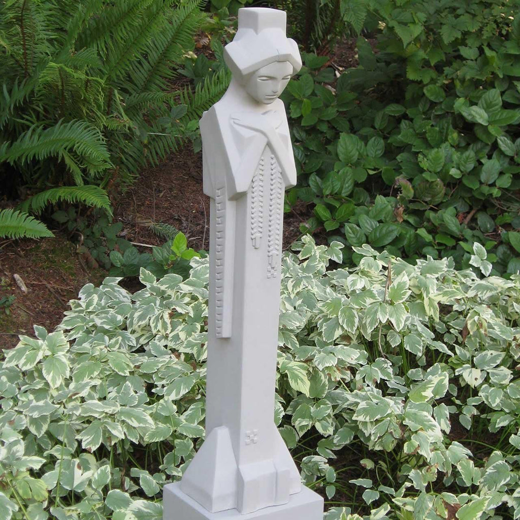 Gray Cement Sprite Sculpture G8904