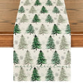Green Christmas Table Runner 13x72 Inch E442