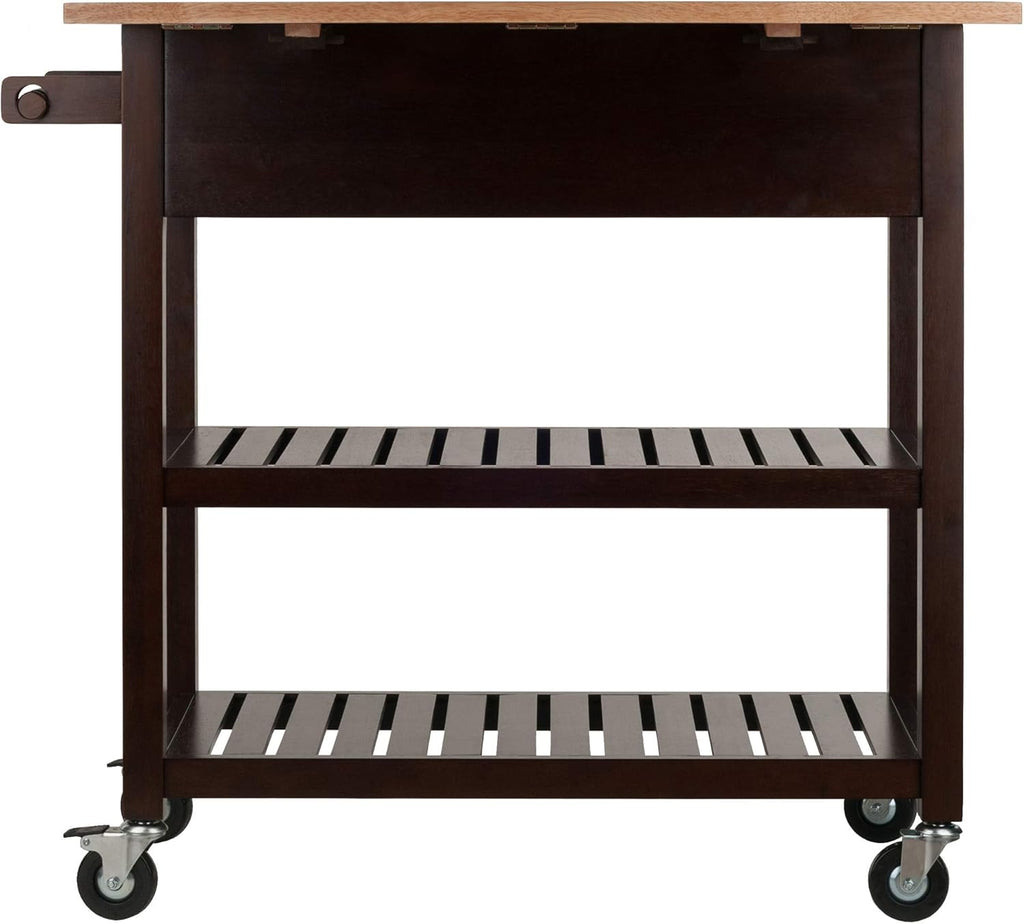 Cappuccino/Natural Kitchen Cart I803