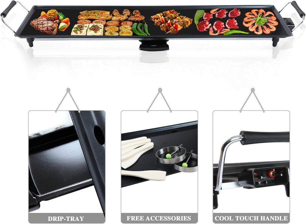 Electric Griddle Nonstick 1500 Watts 35x9 L692201