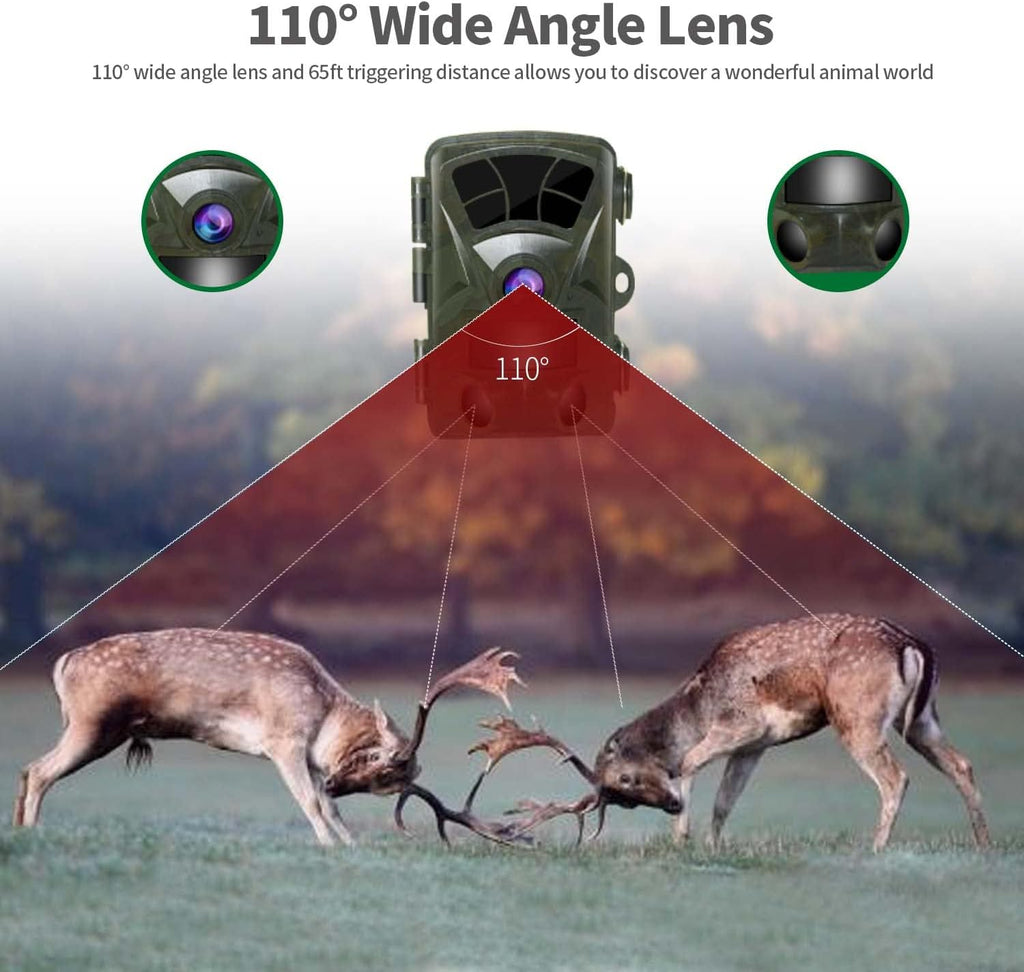 2.4" LCD 32MP 4K IP66 Waterproof Deer Camera, Pack of 2 Z10029