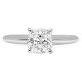 18K White Gold Solitaire Engagement Ring B951