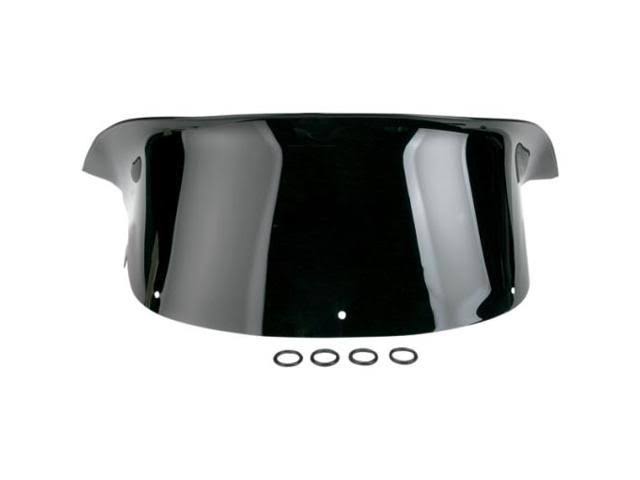 Polycarbonate Windshield Low 10in Black Z443169