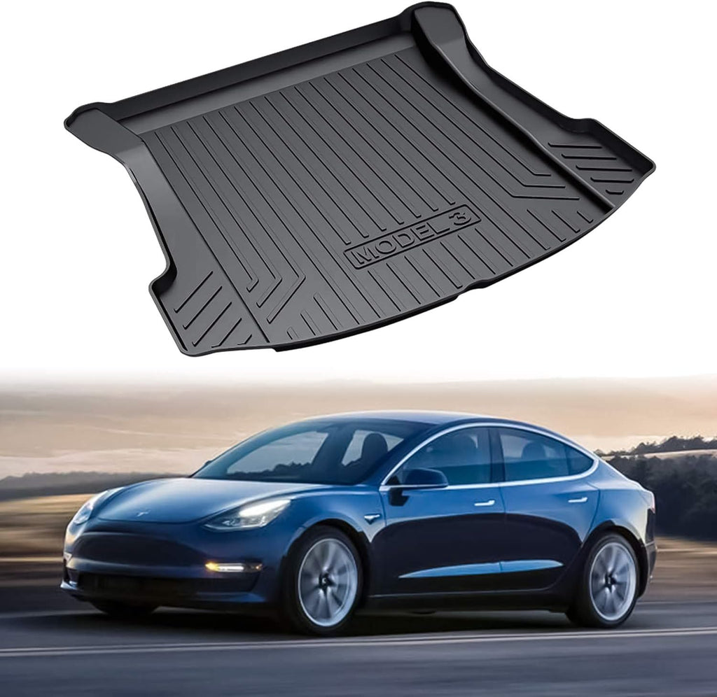 Black Rubber Trunk Mat Pack of 2 F71812